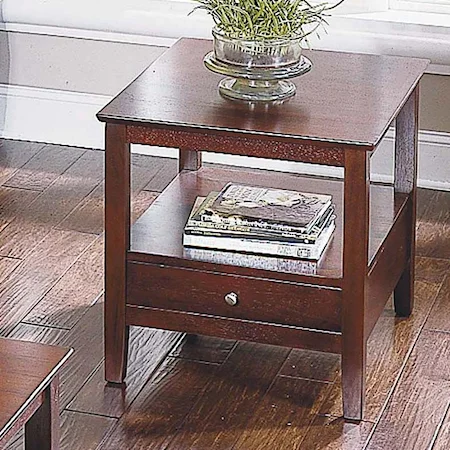 Casual 1 Drawer End Table